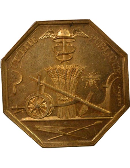 Utilité Publique 1 jeton Bronze Après 1880 A Paris