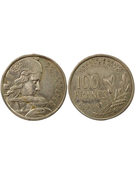Cochet 100 francs Cuivre-Nickel 1958 A Paris