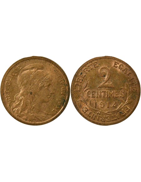 Dupuis 2 centimes Bronze 1914 A Paris