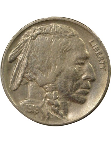 USA Buffalo Nickel 5 cents Nickel 1919 Philadelphie