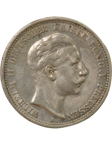 Etats Allemands (Prusse) Guillaume II de Prusse 2 mark Argent 1904 A Berlin