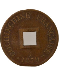 Cochinchine 1 sapèque Bronze 1879 A - Paris 2