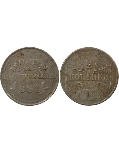 Allemagne 2 kopeks Fer 1916 J Hambourg