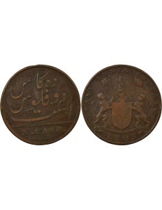 Indes Britanniques East India Company 10 cash Cuivre 1803 Soho