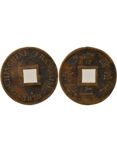 Cochinchine 1 sapèque Bronze 1879 A - Paris