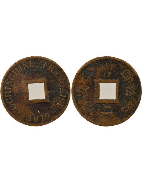Cochinchine 1 sapèque Bronze 1879 A - Paris