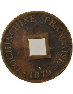Cochinchine 1 sapèque Bronze 1879 A - Paris 2