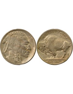 USA Buffalo Nickel 5 cents Nickel 1916 Philadelphie