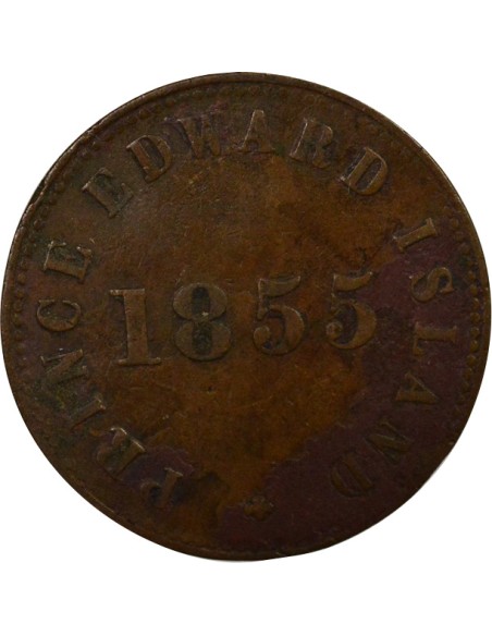Canada 1/2 penny Cuivre 1855  -