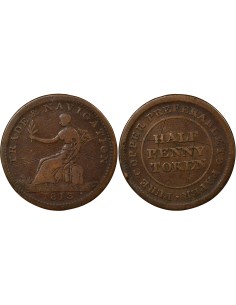 Canada 1/2 penny Cuivre 1813