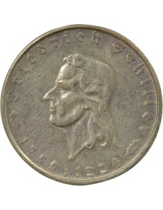 Allemagne Johann Christoph Friedrich Schiller Friedrich Schiller 2 mark Argent 1934 F Stuttgart 2