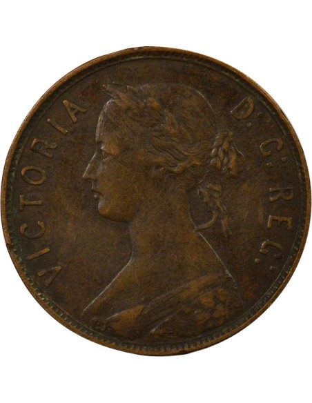 Reine 1 cent Bronze 1873 Londres
