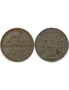 Allemagne 2 kopeks Fer 1916 A Berlin