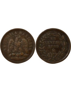 Mexique 1 centavo Cuivre 1889 Mo Mexico City