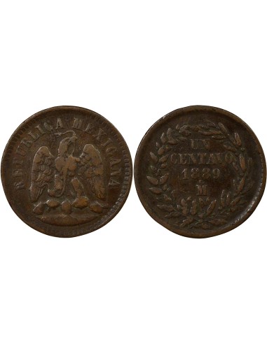 Mexique 1 centavo Cuivre 1889 Mo Mexico City