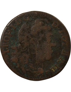 Léopold I de Lorraine 1 liard Cuivre 1727 Nancy 2