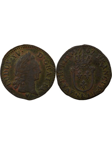 Louis XV 1/2 sol Cuivre 1767 & Aix-en-Provence