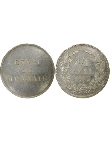 Honduras 1/4 real Aluminium 1872 A - Paris