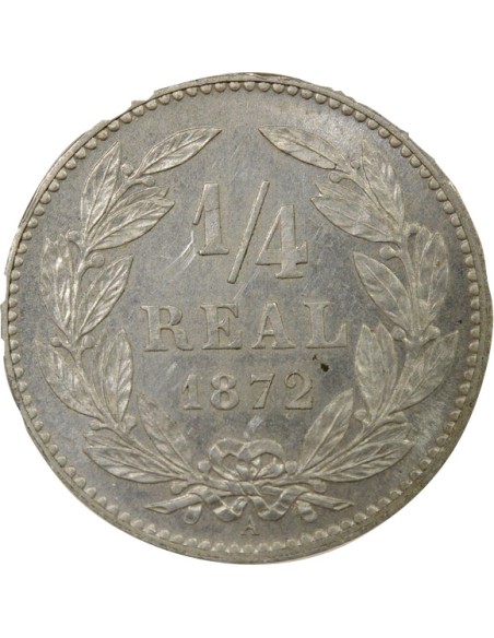 Honduras 1/4 real Aluminium 1872 A - Paris