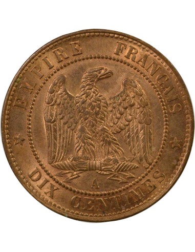 Napoléon III Tête nue 10 centimes Bronze 1853 A - Paris