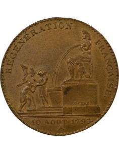 Fontaine d'Isis 5 décimes Cuivre 1793 Soho 2