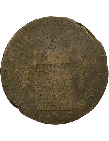 A la Balance 2 sols Cuivre 1793 W Lille