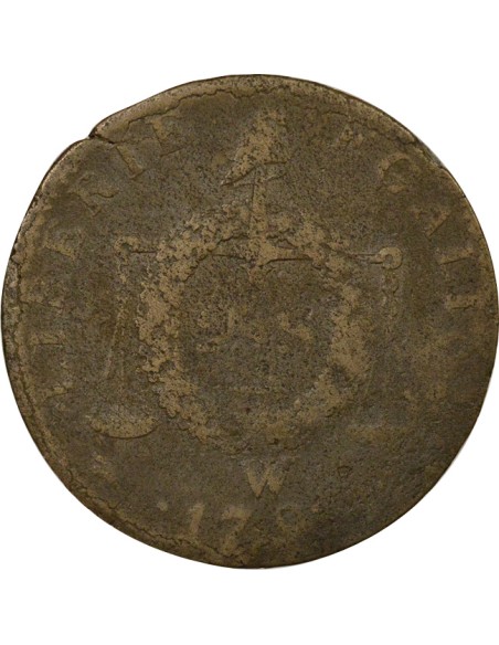 A la Balance 2 sols Cuivre 1793 W Lille