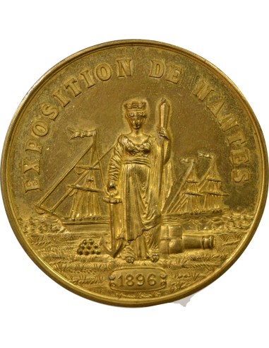 Exposition de Nantes 1 médaille Cuivre Doré 1896