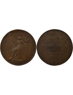 A la Liberté 2 sols Bronze 1792 Soho