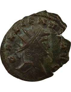 Rome Empire Gallien Panthère à gauche 1 antoninien Billon 267-268 R Rome 2