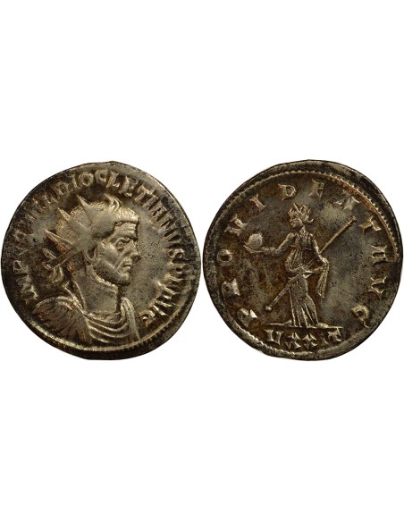 Rome Empire Dioclétien Concordia 1 antoninien Billon 285-286 Ticinum