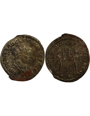 Rome Empire Dioclétien Jupiter & Hercule 1 antoninien Billon 286-290 Antioche