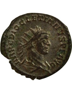 Rome Empire Dioclétien Jupiter Protecteur 1 antoninien Billon 287-289 D Lyon 2
