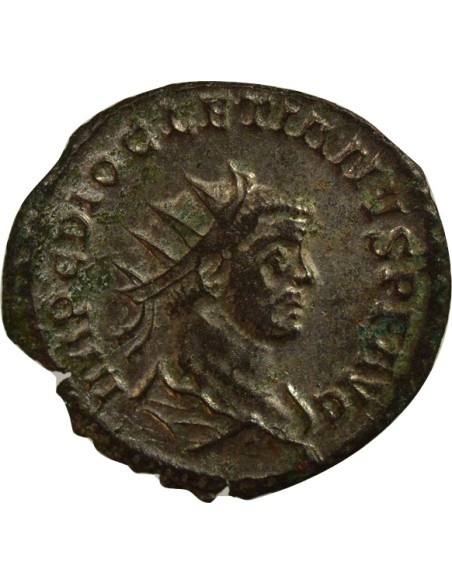 Rome Empire Dioclétien Jupiter Protecteur 1 antoninien Billon 287-289 D Lyon
