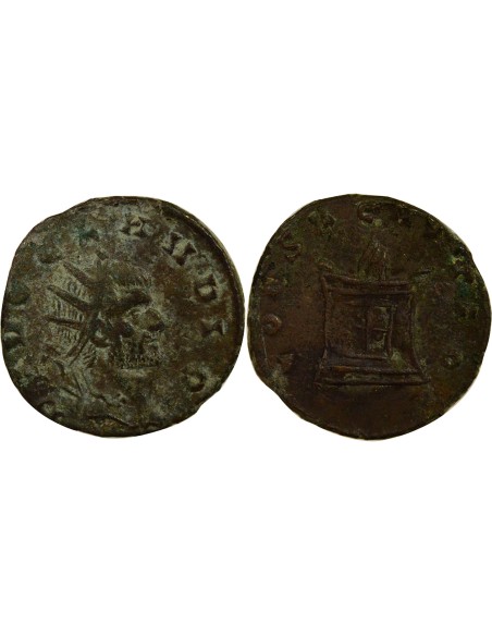 Rome Empire Claude II le Gothique à l'Autel 1 antoninien Billon 270 R Rome