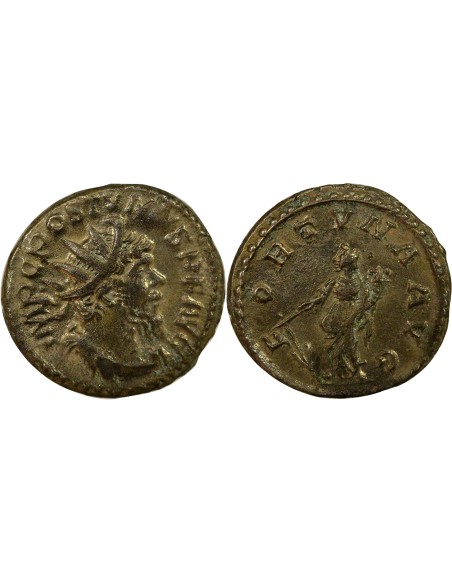 Empire des Gaules Postume La Fortune 1 antoninien Billon 266 Trèves