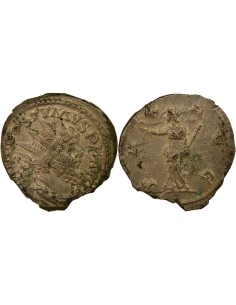Empire des Gaules Postume Pax 1 antoninien Billon 268 Trèves