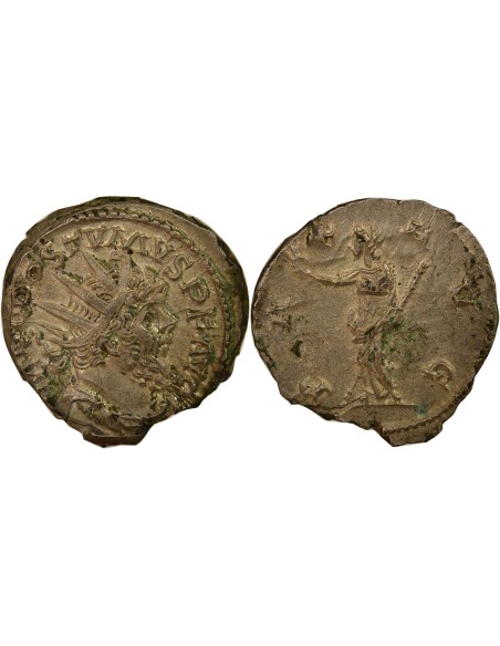 Empire des Gaules Postume Pax 1 antoninien Billon 268 Trèves