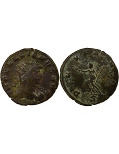 Rome Empire Gallien Pax 1 antoninien Billon 262 M Milan