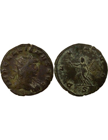 Rome Empire Gallien Pax 1 antoninien Billon 262 M Milan