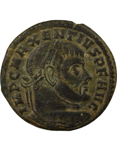 Rome Empire Maxence Temple Hexastyle 1 ae Cuivre 307-310 Aquilée