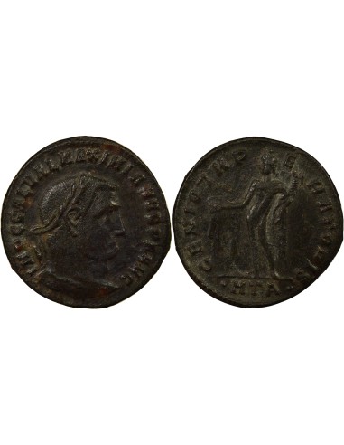 Rome Empire Galère Génie debout 1 ae Cuivre 309-310 Héraclée