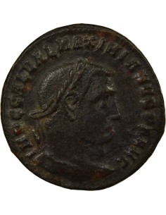 Rome Empire Galère Génie debout 1 ae Cuivre 309-310 Héraclée 2