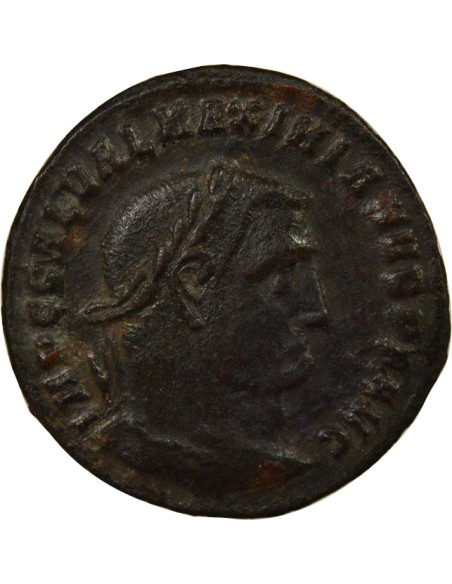 Rome Empire Galère Génie debout 1 ae Cuivre 309-310 Héraclée