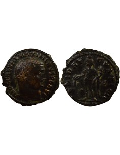 Rome Empire Maximin II Daia Génie debout 1 nummus Cuivre 312 Cyzique