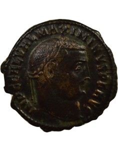 Rome Empire Maximin II Daia Génie debout 1 nummus Cuivre 312 Cyzique 2