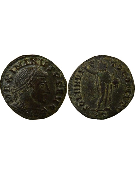 Rome Empire Maximin II Daia Sol Invincible 1 nummus Cuivre 313 Ticinum