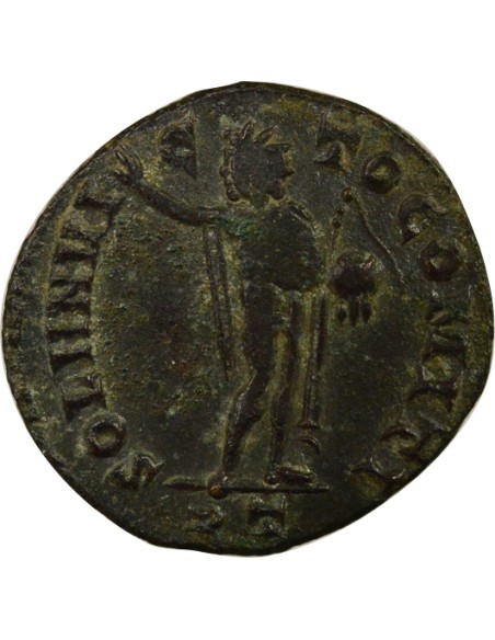 Rome Empire Maximin II Daia Sol Invincible 1 nummus Cuivre 313 Ticinum