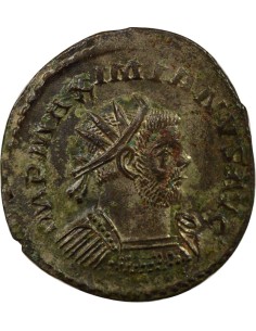 Rome Empire Maximien Hercule Jupiter assis 1 antoninien Billon 292 D Lyon 2