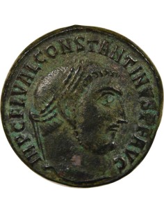 Rome Empire Constantin Ier Jupiter & Aigle 1 nummus Cuivre 313-314 Antioche 2